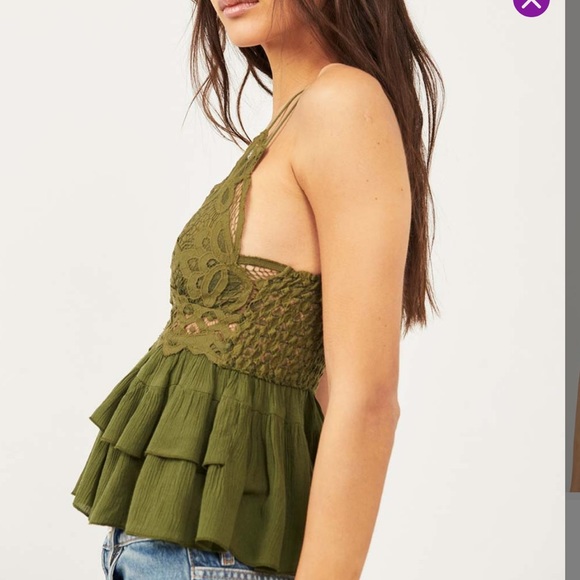NWT Free People Olive Sparrow Crotchet Lace Adella - Picture 5 of 6